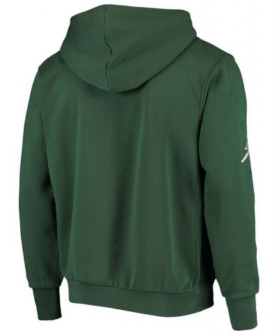 Men's Hunter Green Milwaukee Bucks Statement Edition Courtside Pullover Hoodie $48.00 Sweatshirt