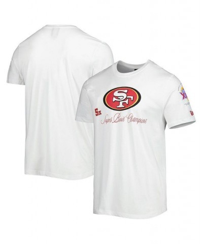 Men's White San Francisco 49ers Historic Champs T-shirt $31.89 T-Shirts