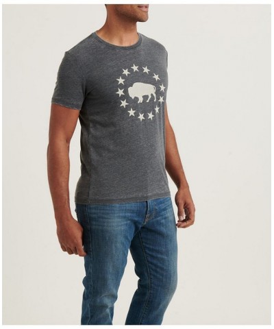 Men's Buffalo Graphic Crewneck T-Shirt Black $17.08 T-Shirts