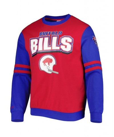 Men's Red Buffalo Bills All Over 2.0 Pullover Sweatshirt $55.20 Sweatshirt