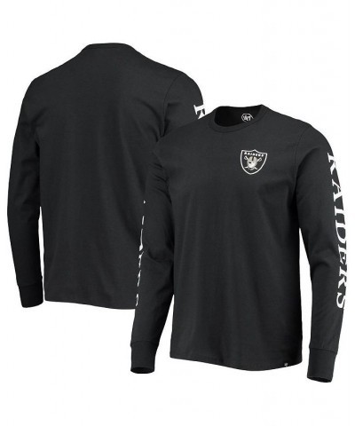 Men's Black Las Vegas Raiders Franklin Long Sleeve T-shirt $22.78 T-Shirts