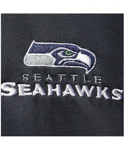 Men's College Navy and Neon Green Seattle Seahawks Apprentice Full-Zip Hoodie $45.00 Sweatshirt