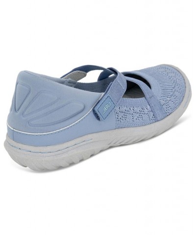 Women's Camila Slip-On Strappy Sneaker Flats Blue $47.17 Shoes