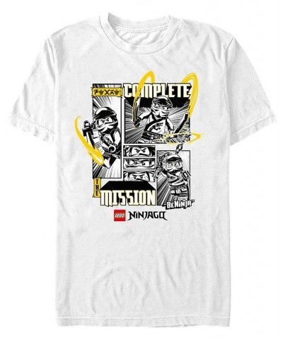 Men's Lego Ninjago the Mission Short Sleeve T-shirt White $17.84 T-Shirts