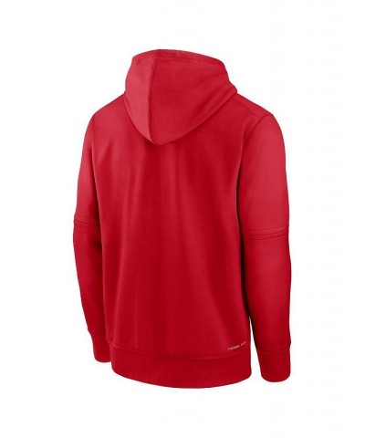 Men's Red Washington Nationals Authentic Collection Pregame Performance Pullover Hoodie $41.80 Sweatshirt