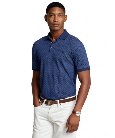 Men's Classic-Fit Soft Cotton Polo Shirt Blue $59.40 Polo Shirts