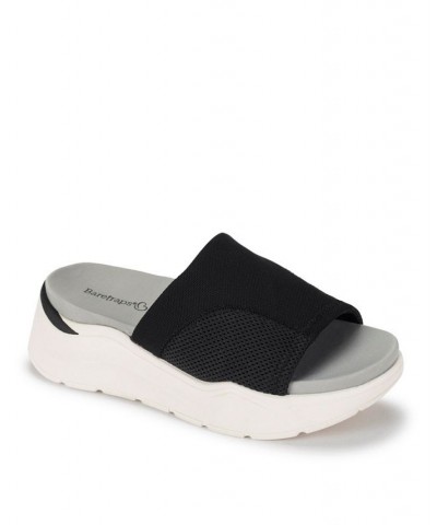 Whisper Platform Slide Sandals Black $45.90 Shoes