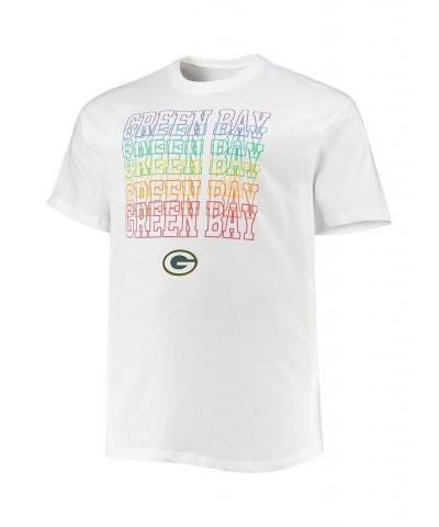 Men's Branded White Green Bay Packers Big and Tall City Pride T-shirt $21.83 T-Shirts