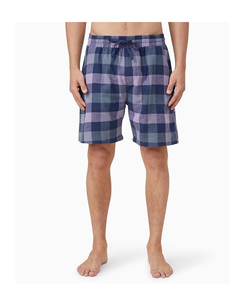 Men's Lounge Drawstring Shorts Navy, Olive, Multi Check $18.45 Pajama