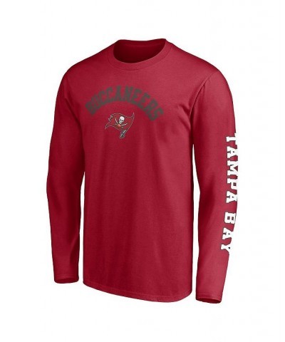 Men's Red Tampa Bay Buccaneers Big and Tall City Long Sleeve T-shirt $16.40 T-Shirts