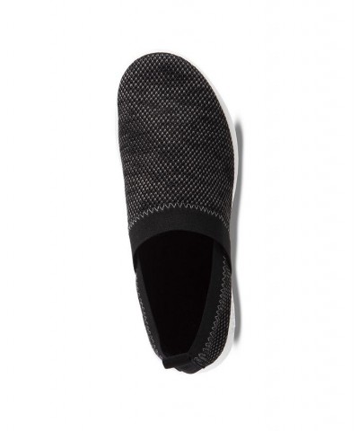 Zenz from Isotoner Women's Indoor/Outdoor Elastic Sport Knit Elastic Slip-Ons Black $14.84 Shoes