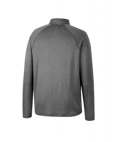 Men's Heathered Gray LSU Tigers Earth First Raglan Quarter-Zip Windshirt $30.00 Sweatshirt