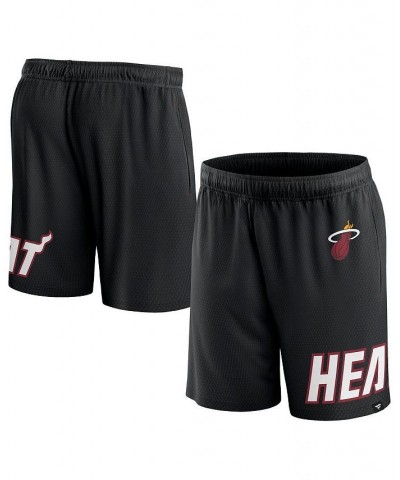 Men's Branded Black Miami Heat Free Throw Mesh Shorts $17.60 Shorts