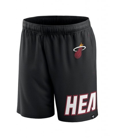 Men's Branded Black Miami Heat Free Throw Mesh Shorts $17.60 Shorts