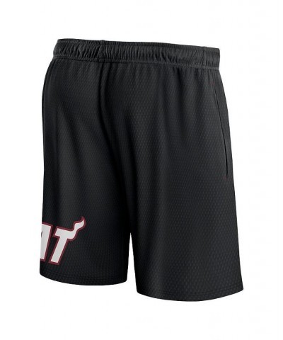 Men's Branded Black Miami Heat Free Throw Mesh Shorts $17.60 Shorts