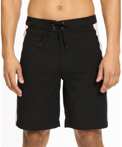 Men's T7 Colorblocked 9" Board Shorts Black $17.92 Swimsuits