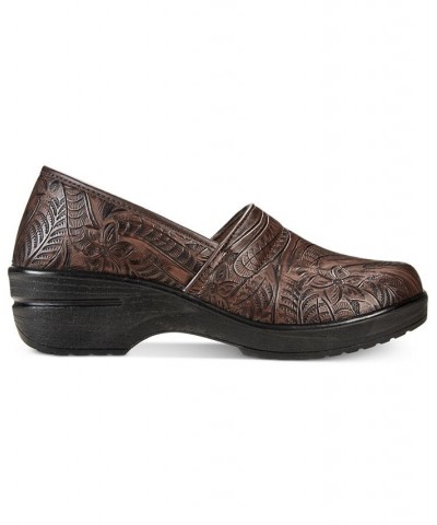 Easy Works By Lyndee Slip Resistant Clogs Brown Tool $32.50 Shoes