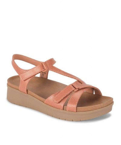 Women's Gidget Wedge Sandal Red $36.55 Shoes