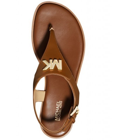 Women's Jilly Flat Sandals Brown $50.49 Shoes