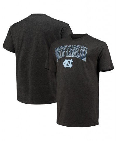 Men's Heathered Charcoal North Carolina Tar Heels Big and Tall Arch Over Wordmark T-shirt $22.39 T-Shirts