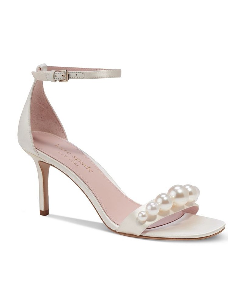 Women's Avaline Embellished Dress Sandals Ivory/Cream $102.34 Shoes