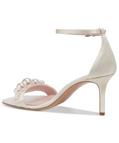 Women's Avaline Embellished Dress Sandals Ivory/Cream $102.34 Shoes