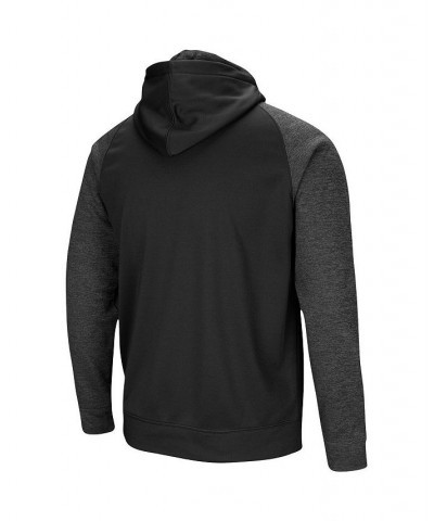 Men's Black Indiana Hoosiers Big and Tall Blackout 2.0 Raglan Full-Zip Hoodie $39.90 Sweatshirt