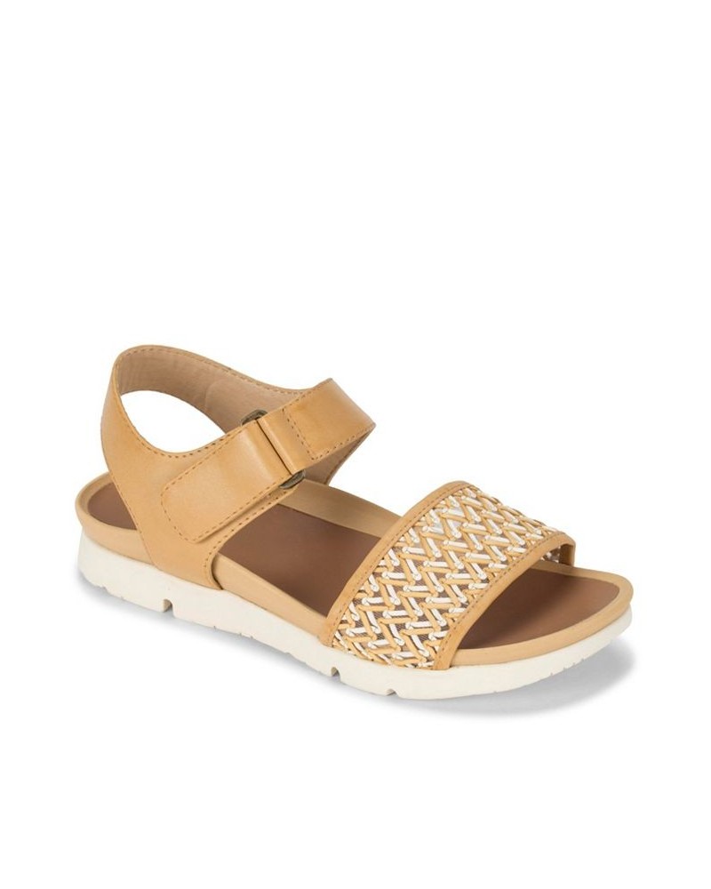 Holleen Flat Sandals Tan/Beige $33.97 Shoes