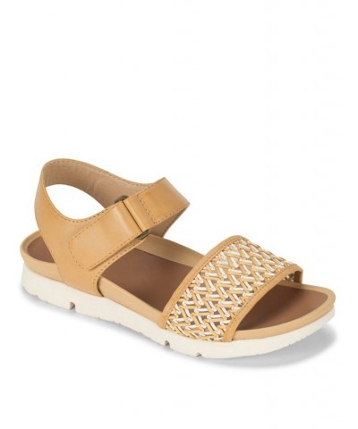 Holleen Flat Sandals Tan/Beige $33.97 Shoes