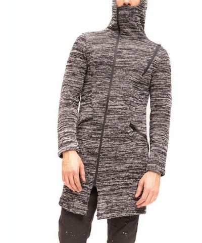 Men's Modern Hooded Long Knit Sweater Multi $60.90 Sweaters