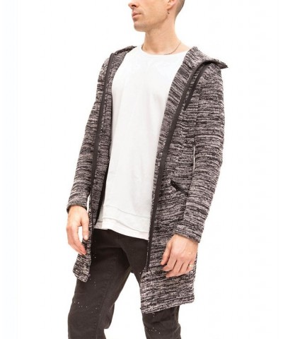 Men's Modern Hooded Long Knit Sweater Multi $60.90 Sweaters