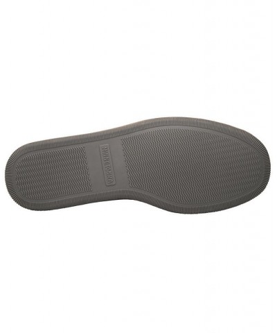 Men's Pile Lined Hard Sole Extended Sizes Slippers Gray $28.68 Shoes