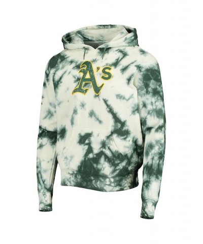 Men's Green Oakland Athletics Tie-Dye Pullover Hoodie $37.80 Sweatshirt