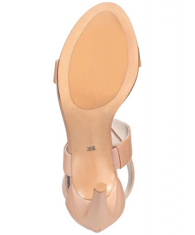 Women's Brooke Cross Dress Sandals Tan/Beige $56.40 Shoes