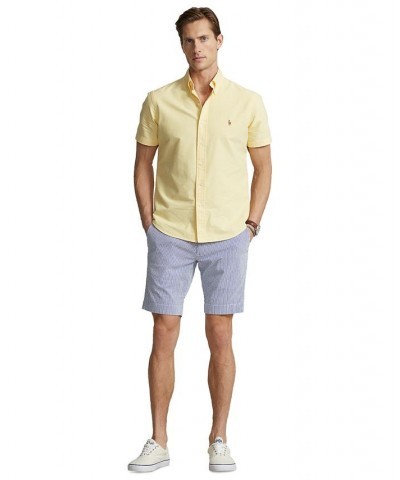 Men's 9-1/4-Inch Stretch Slim Seersucker Shorts Blue $45.57 Shorts