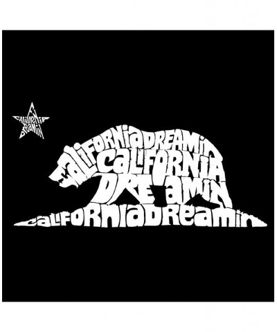 Men's California Dreamin Word Art Hooded Sweatshirt Black $32.99 Sweatshirt