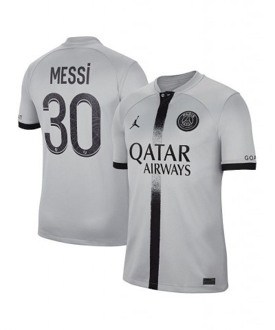 Men's Lionel Messi Black Paris Saint-Germain 2022/23 Away Breathe Stadium Replica Player Jersey $52.43 Jersey