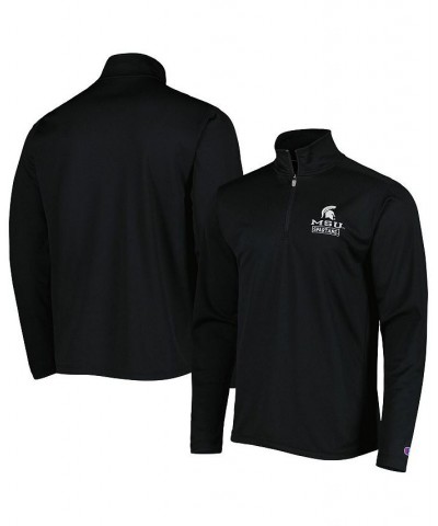 Men's Black Michigan State Spartans Textured Quarter-Zip Jacket $28.00 Jackets