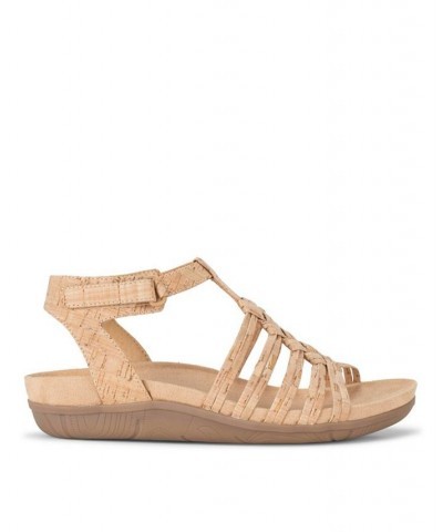 Women's Jaime Wedge Sandal Tan/Beige $41.08 Shoes