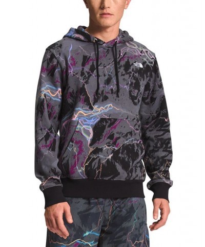 Men's AOP Standard-Fit Logo-Print Hoodie Black $44.20 Sweatshirt