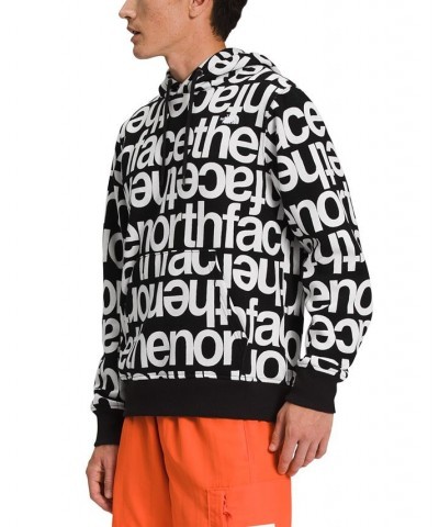 Men's AOP Standard-Fit Logo-Print Hoodie Black $44.20 Sweatshirt