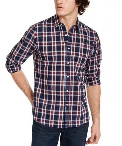 Men's Dio Plaid Shirt Blue $15.28 Shirts