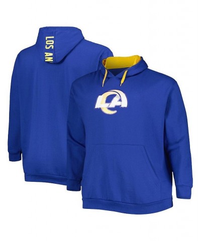 Men's Royal Los Angeles Rams Big and Tall Logo Pullover Hoodie $36.90 Sweatshirt