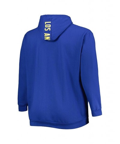 Men's Royal Los Angeles Rams Big and Tall Logo Pullover Hoodie $36.90 Sweatshirt