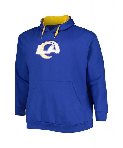 Men's Royal Los Angeles Rams Big and Tall Logo Pullover Hoodie $36.90 Sweatshirt