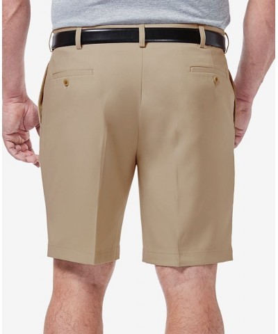 Men's Big & Tall Cool 18 PRO Classic-Fit Stretch Pleated 9.5" Shorts Khaki $30.24 Shorts