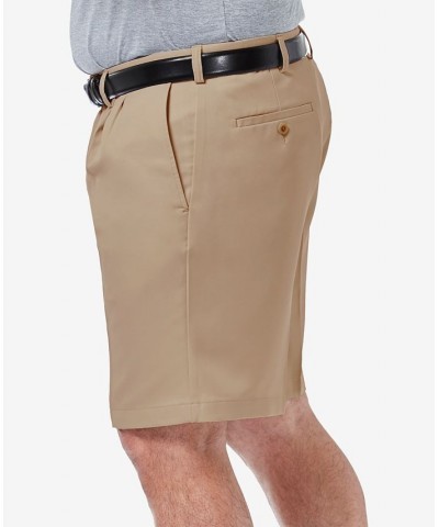 Men's Big & Tall Cool 18 PRO Classic-Fit Stretch Pleated 9.5" Shorts Khaki $30.24 Shorts